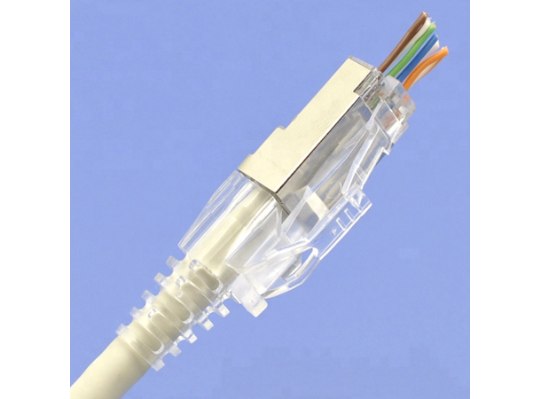 LinkIT Easy RJ45 Cat.6 STP 100 stk boks 50µ gull kontakter for 24 - 26AWG kabel